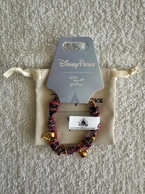 Little Words Project x Disney Parks Multicolor Braided Cord Charm Bracelet
